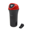 uxcell 車のごみ箱 レッド ブラック プラスチック ごみ箱 ゴミ箱 ストレージ ホルダー 車用 家庭用