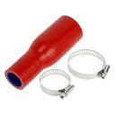 X AUTOHAUX 内径38-25mm 長さ127mm 0度 ブルー レッド シリコンホース シリコンホース ターボ インテーク ラジェーターホース ホースバ...