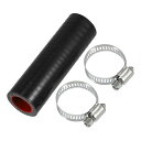 X AUTOHAUX 1セット 内径20mm 長さ100mm 0度 ブラック レッド カー インテーク ラジェーターホース 耐圧力 耐久 耐熱ホース 耐寒 冷却...
