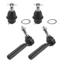 X AUTOHAUX シボレーに対応シルバラード1500 2007-2013用の4個フロントサスペンションキットアウタータイロッドエンドロワーボールジョイント