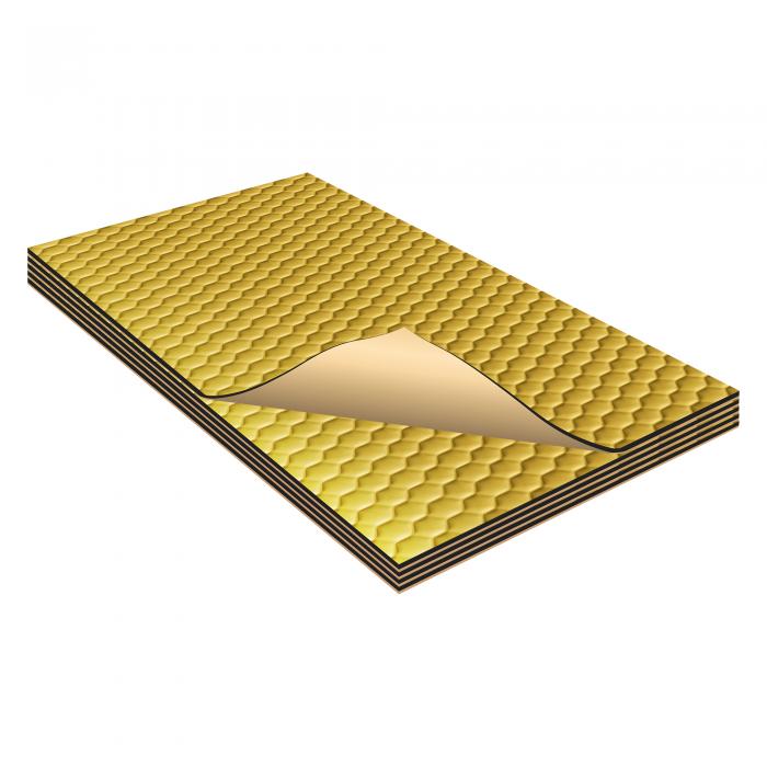 X AUTOHAUX 5個90mil 2.3 mm 20平方フィートカーサウンドデッドニングマットブチ ルゴムヒートシールド..