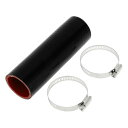 X AUTOHAUX シリコンホース シリコンチューブ インタークーラー インテークパイプ ブラック 長さ150mm 内径40mm 4層構造 汎用 エアクリーナ...