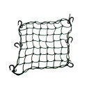 uxcell バイク荷物カーゴネット 収納袋 6個フック付き 伸縮性 40x40cm49穴 グリーン 1個