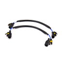 uxcell HID用 電源延長ケーブル 電源延長線束 Black 長さ35cm HIDバルブ 交換用 ワイヤー 高圧 線束 2 個入り(2)