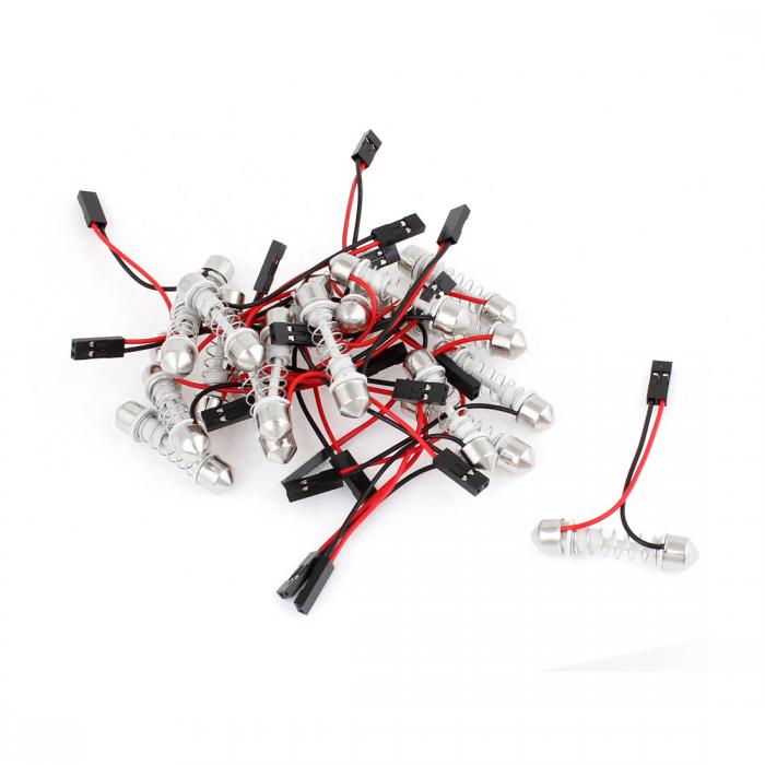 uxcell 電球ベース バネドーム　花綱　カーインテリア　ドーム　ライトコネクタ　20個入り