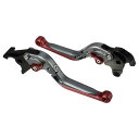X AUTOHAUX 1 ペアオートバイブレーキクラッチレバー調整可能な折りたたみHon-daに対応 CB1300 2003-2010 チタントーンレッド