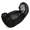 uxcell オートバイサドルカバーパッド シートプロテクター ブラック 滑り止め エアーストレッチメッシュ(2)