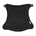 Motoforti 二輪車用シートカバー 通気性 単層 34x30cmLサイズ バイクスクーターシート クッションパッド 3Dメッシュプロテクター ブラック