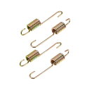 uxcell オートバイのブレーキ ペダル リターンスプリング メッキ鋼 ゴールドトーン Suzukiに対応 長さ8cm 4個