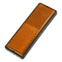 uxcell ユニバーサルリフ レクター 88x32mm オートバイ スクーター 自転車用 安 全スポーク 反射 ネジ付き オレンジ