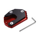 X AUTOHAUX オートバイ キックスタンドパッド サイドスタンド ブラケットフット エクステンションエンラージャープレート サポート 1セット