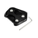 X AUTOHAUX Hondaに対応 CB200X 2021-2022用 1セットのオートバイキックスタンドサイドスタンドプレートパッド アルミ合金製 ブラ ...