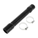 X AUTOHAUX シリコンホース クーラントホース フレキシブル ジャバラ 5層強化ブラック 長さ300mm 内径35mm ホースバンド付き ジャバラホース...