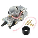X AUTOHAUX ユニバーサル 26mm オートバイキャブレター交換 90cc 100cc 110cc ATV SUV ブラック シルバートーン
