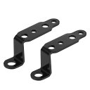 Motoforti オートバイのヘッドライト取り付けブラケット バックミラー ホルダー延長 アルミニウム合金 ユニバーサル ブラック 2個