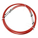 Motoforti スロットルシフトリモコンボックスケーブル マリンタイプ3300/33C 船外エンジンボートモーターステアリングシステム用 レッド 2個 3メ...