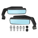 X AUTOHAUX バイク ミラー サイドミラー バックミラー 8mm 10mm 左右セットリアビューサイドミラー リアビューミラー ユニバーサル カーボンフ...