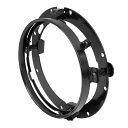 X AUTOHAUX オートバイヘッドライトトリム 170mm 円形 装飾リング取付金具 ヘッドライト 光沢ブラック Harley用 Davidson用