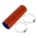 X AUTOHAUX シリコンホース シリコンチューブ インタークーラー ターボ インテークパイプ レッド 長さ150mm 内径42mm 4層構造 汎用 エアク...