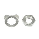 uxcell フロントスプロケットホルダーロックナット&ボルトワッシャー 13歯 Ya mahaに対応 660Rに対応 2011-2015 YFM660Rに対応...
