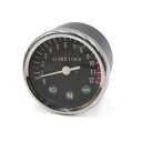 uxcell タコメータ 0-12000r/min 円形 アナログ ゲージ GNオートバイスクーター用