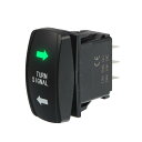 uxcell バックライト付きウィンカーロッカースイッチ 4ピンスイッチ 交換 ユニバーサル プラスチック 金属 ブラック