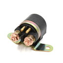 uxcell DC 12V 長江用のオートバイスクータースターターソレノイドリレー 黒 1セット入り