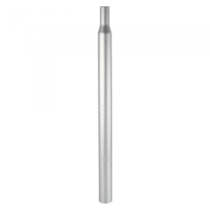 uxcell 自転車シートポスト アルミニウム合金 座席チューブ 目盛り付き ユニバーサル MTB マウンテンバイク用 31.8x450mm シルバートーン