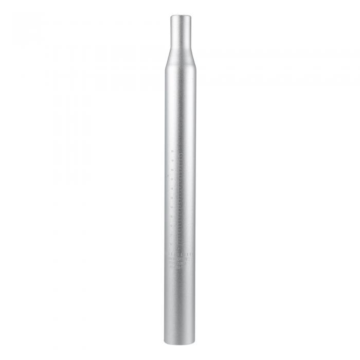 uxcell 自転車シートポスト アルミニウム合金 座席チューブ 目盛り付き ユニバーサル MTB マウンテンバイク用 33.9x350mm シルバートーン