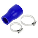 X AUTOHAUX 1セット 内径25-38mm 長さ76mm 0度 ストレート ブルーシリコンホース シリコンチューブ インタークーラー ターボ インテーク...