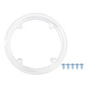 X AUTOHAUX バイククランクセットチェーンホイール保護カバー チェーンホイール保護カバー 中空 42歯 9.7-10.7cm4穴 クリア