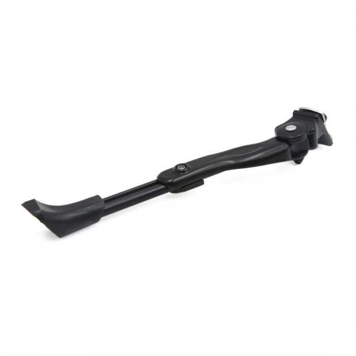 uxcell 自転車キックスタンド 32cm 長さ ブラック メタル 足 キックスタンド 側面 スタンド サポート自転車用