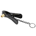 uxcell インフレータクリップ 金属 ポンプ インフレータクリップ バルブ アダプタ コンバータ クランプ バイク自転車用 ブラック