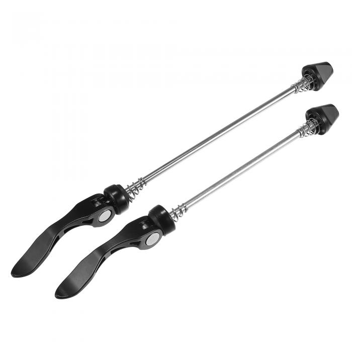 X AUTOHAUX 自転車用クイックリリースアクスルスキュワーレバーフロントリア自転車アクスルホイールハブ143mm 178mm 黒い MTBマウンテンロードバイク用