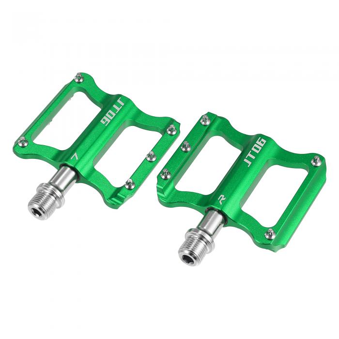 X AUTOHAUX 1ペアのアルミ合金製リアフットペグフラットペダルフットレスト ユニバーサル交換品 ミドリン 9/16インチ のアクスルに適合 BMX MTB バイク 自転車(4)