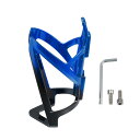 X AUTOHAUX 自転車用ユニバーサルウォーターボトルケージホルダー(ビスとレンチ付き) プラスチック製 黒 ブルー 1セット