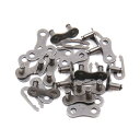 uxcell チェーンマスター リンク メタルチェーン マスター リンク ジョイント クリップ コネクタ MTB バイク 自転車用 5個入り グレー