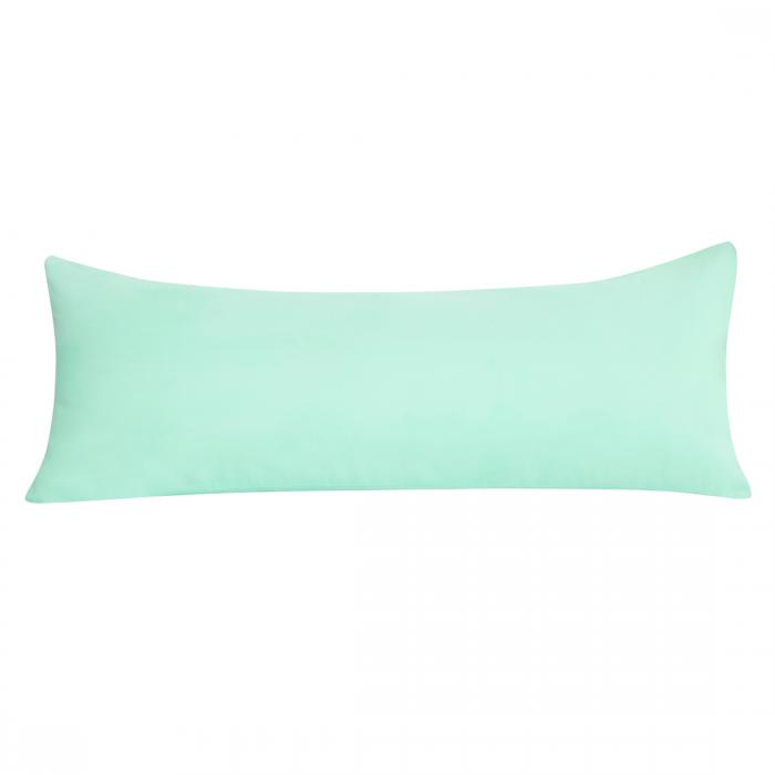 uxcell 枕カバー マイクロファイバー ピローケース ロング 大きい 等身大 サテン織り 防臭 しわなし ホテル品質 北欧 封筒 無地 1枚入り 水色2 50x180cm