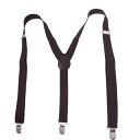 uxcell サスペンダー Y型 ベルト バンド ファブリック メタル コーヒー 91 x 2.4cm