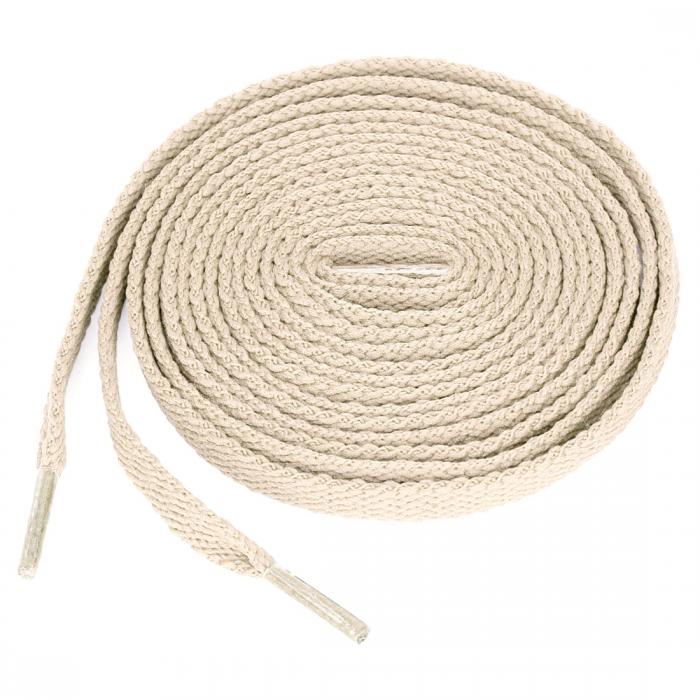 uxcell 靴紐 靴ひも 平型 平ひも シューレース 耐久性 丈夫 アスレチック スニーカー用 男女兼用 5足 ベージュ 60 cm