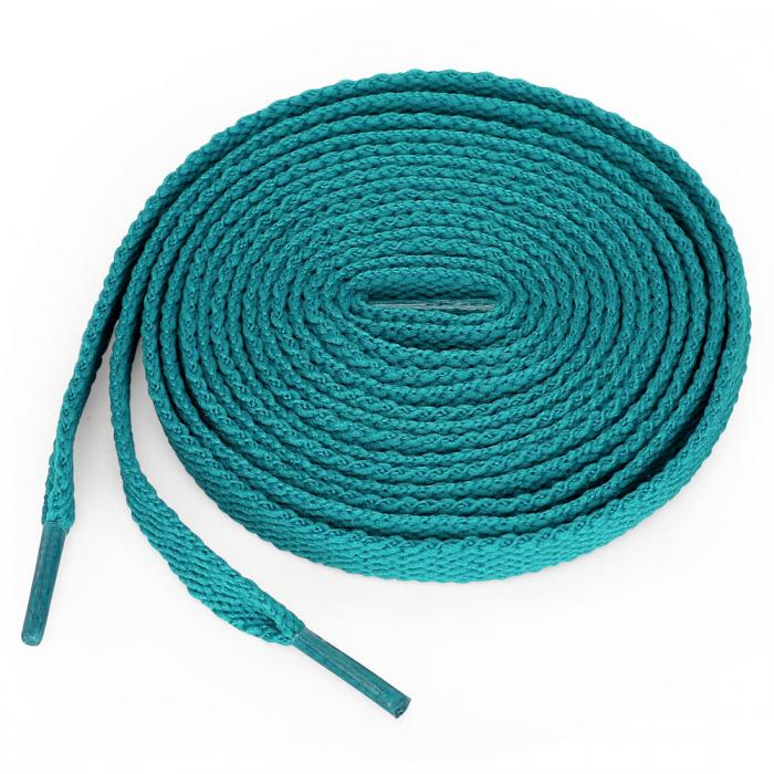 uxcell 靴紐 靴ひも 平型 平ひも シューレース 耐久性 丈夫 アスレチック スニーカー用 男女兼用 5足 ピーコックブルー 180 cm