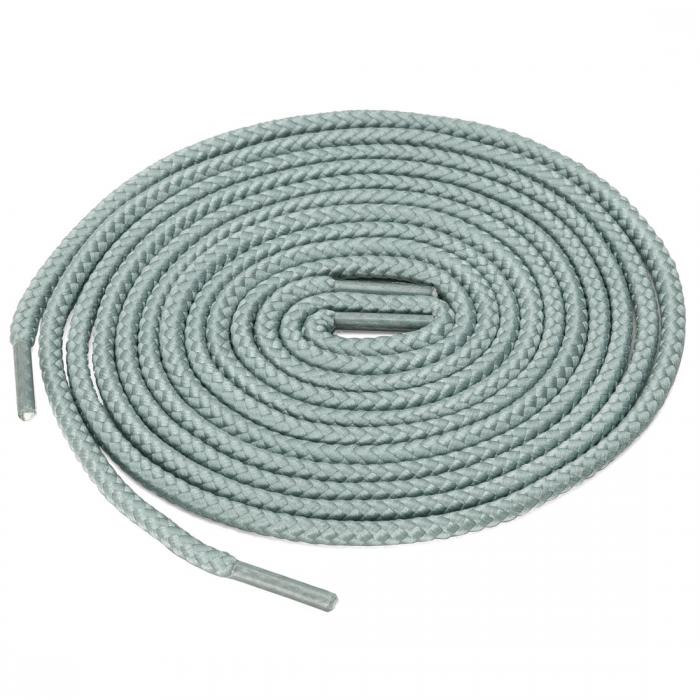 uxcell 靴紐 靴ひも 丸紐 丸型 シューレース 丈夫 レザーシューズ ブーツ用 男女兼用 男女兼用 2足 ライトグレー 140 cm