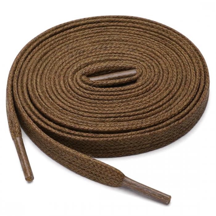 uxcell 靴紐 靴ひも 平型 平ひも ワックス シューレース ブーツ用 カジュアルシューズ 男女兼用 2足 イエロー ブラウン 90 cm