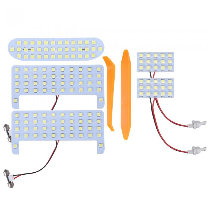 uxcell ヴォクシー エスクァイア ルームランプ 室内灯 取付簡単 センターランプ LEDキャビンランプ 耐久性 明るい 5050S MD 6000K 車内ドームライト Toyotaに対応 ヴォクシーノア 80系に対応 ホワイトライト 1セット