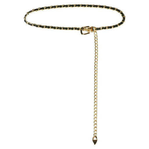 Allegra K チェーンベルト ウエストベルト ウエスト チェーン ラインストーン スパンコール アクセサリー レディース ブラックゴールド 67 - 95 cm Allegra K チェーンベルト ウエストベルト ウエスト チェーン ラインストーン スパンコール アクセサリー レディース ブラックゴールド 67 - 95 cm