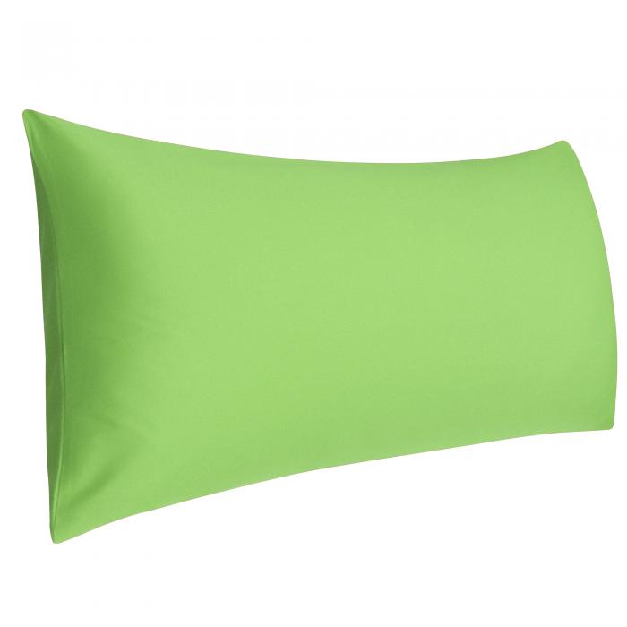 uxcell 枕カバー エジプト綿 コットン 綿100％ ソフト 風合い ロング 大きい 等身大 抱き枕カバー ピローケース ホテル品質 北欧 ファスナー 無地 封筒式 1枚 グリーン 50x120cm