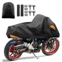 uxcell バイクカバー 300D アウトドア防水ハーフカバー ハーレーロードキング ロードグライド ストリートグライド エレクトラグライド ローライダー-S...