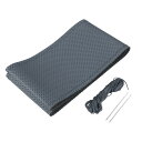 uxcell 手縫いステアリングホイールカバーステッチ 針と糸付き ユニバーサル 適合直径39-40.5cm車 トラック SUV用 グレー