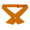 uxcell メンズアジャスタブルクリスクロスボウタイスクールユニフォーム無地スナップボタンネックネクタイオレンジ One Size