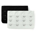uxcell 3X4ホック ブラエクステンダー エクステンション ストラップ ブラバンド マルチカラー 5pcs レディース ブラックホワイト 7.5 x 5c...